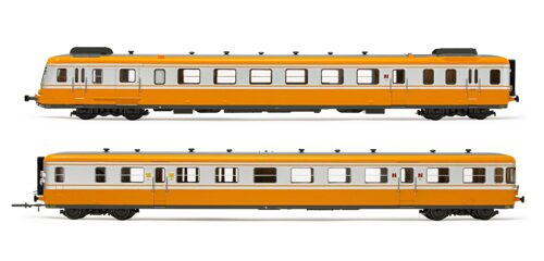 Jouef HJ2387 SNCF Triebwagen 2-teil.X2700 orange/silbrig Ep.IV